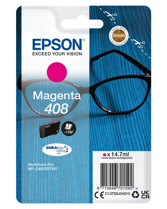 Epson 408 Magenta Druckerpatrone C13T09J34010