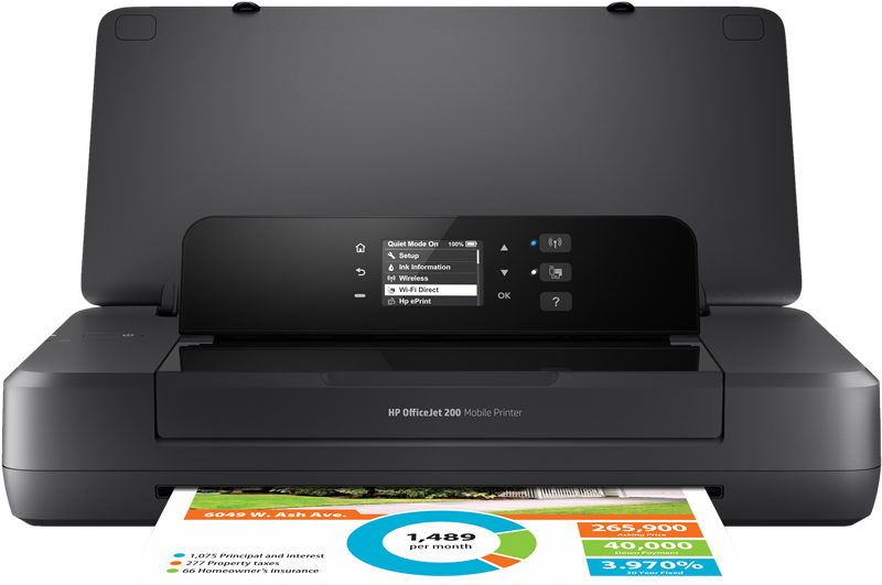 HP Officejet 200 Mobile Tintenstrahldrucker 