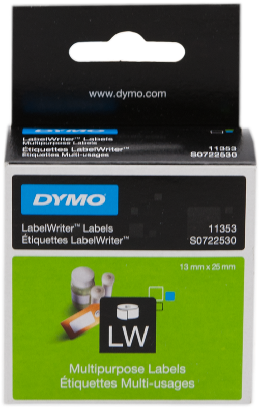DYMO 11353 Universaletiketten 25x13mm Weiss