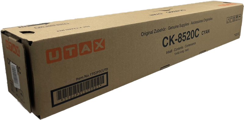 Utax CK-8520C Cyan Toner 1T02P3CUT0