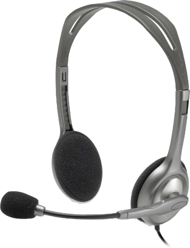 Logitech Stereo Headset H110 Schwarz / Silber