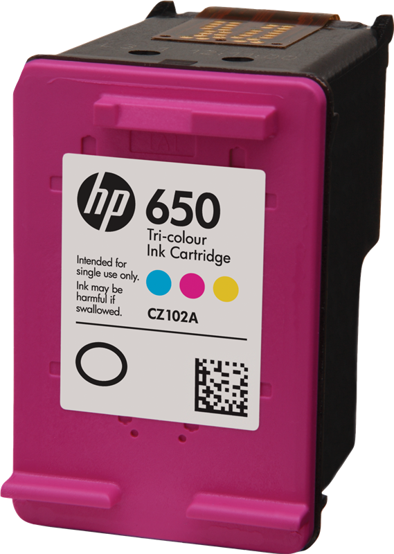 HP 650 mehrere Farben Druckerpatrone CZ102AE