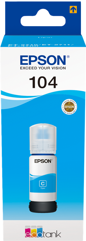 Epson 104 Cyan Druckerpatrone C13T00P240
