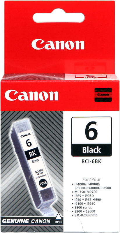 Canon BCI-6bk Schwarz Druckerpatrone 4705A002