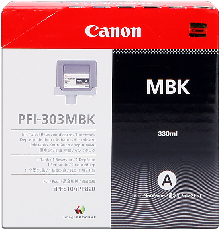 Canon PFI-303bk Schwarz Tintenpatrone 2958B001