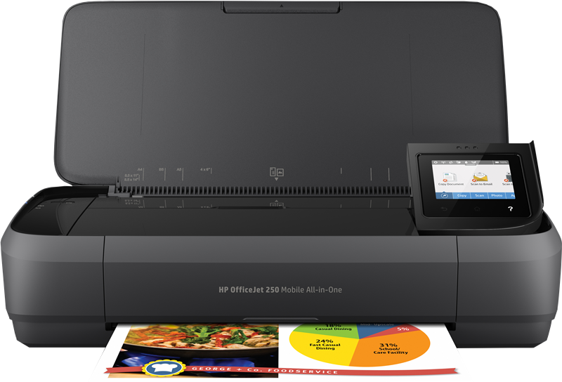 HP OfficeJet 250 Mobiler Tintenstrahldrucker 