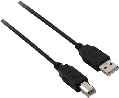 V7 V7E2USB2AB-03M USB-Kabel 3m Schwarz