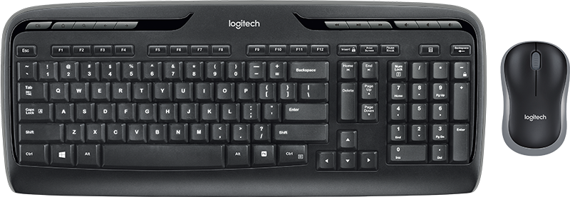 Logitech MK330 Tastatur und Maus Schwarz