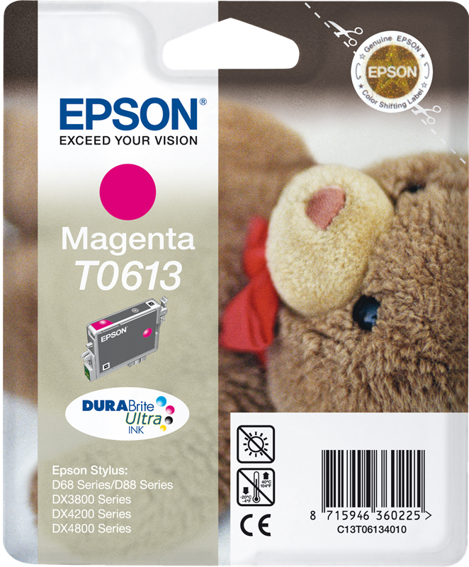 Epson T0613 Magenta Tintenpatrone C13T06134010