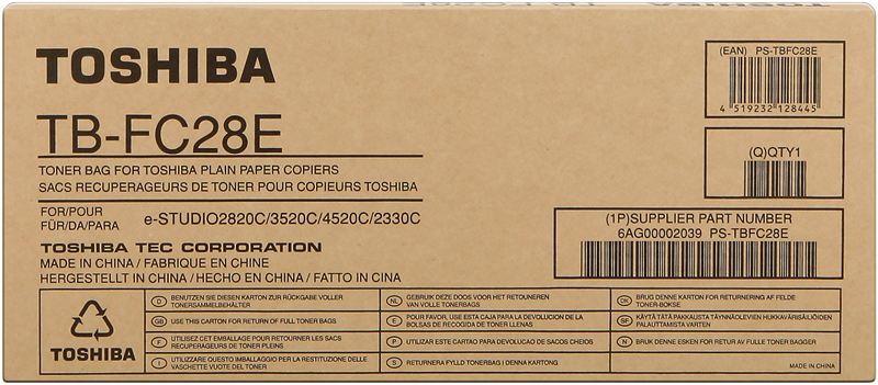 Toshiba TB-FC28E Resttonerbehaelter 6AG00002039